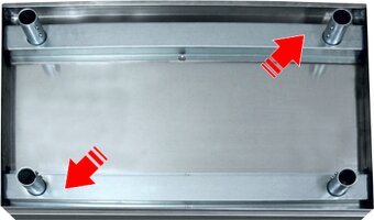 Pracovní nerezový stůl 180/60 cm - 5