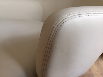 Vitra Grand Repos a taburetka, prémiová kůže, nová - 5