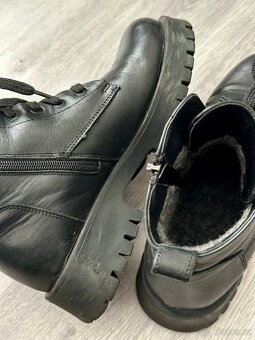 černé kožené boty, vel 37 - 5