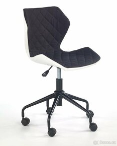 Židle MATRIX na černé kolečkové podstavě - černá - 5