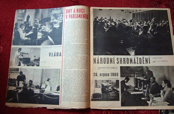 Časopisy z r. 1968 a jiné (Dubček, Svoboda, Janžurová, Beneš - 5