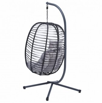 Šedá houpačka závěsné křeslo 69 - 5
