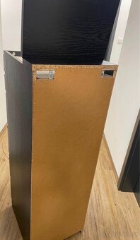 IKEA MALM Komoda 6 zásuvek 40x123 cm černohnědá zrcadlo - 5