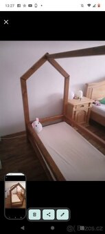 Domečková postel 160x70cm masív - 5