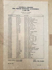 Škoda 100 těsnění, světlo, manžeta, Octavia matice - 5