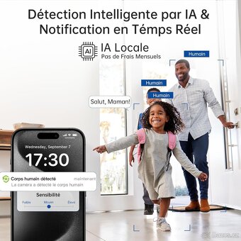 Otočná Wi-Fi 5GHz/2,4GHz kamera/chůvička Symynelec 2K - 5