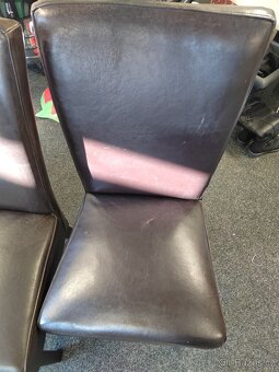 Jídelní židle masivní kožené 4ks - 5