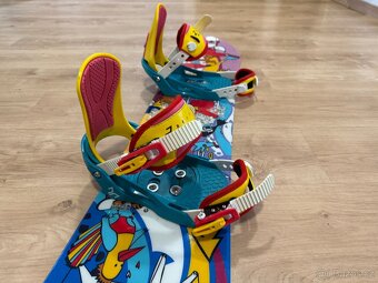 Snowboard Beany Bark 115cm s vázáním - 5