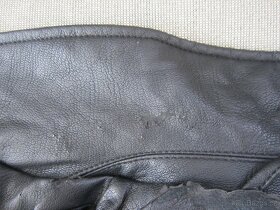 Krásná černá koženková bunda vel. 38 - 5