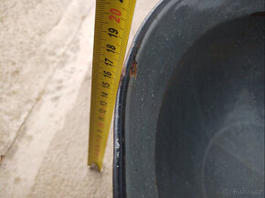 Smaltovaná mísa černá, průměr 40cm, výška cca 17cm - 5
