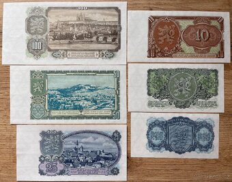 Sada bankovek 3 - 100 Kčs 1953 UNC - více sad k dispozici - 5