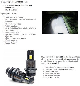 LED xenon výbojky D2S - 5