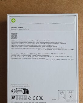 iPhone 17 Pro Max 512GB Deep Blue  NEROZBALENÝ - 5