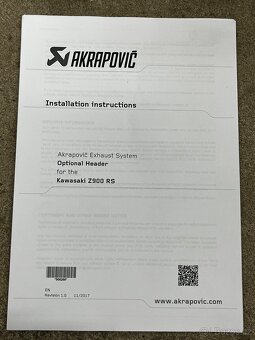 Výfukové svody Akrapovic Kawasaki Z900RS - 5