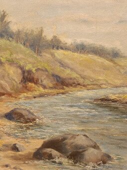 Obraz Jaroslav Linha 1934, Řeka, olej 62x72 - 5