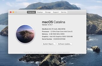 MacBook Air 11”, orig.krabice, nabíječka MagSafe, 250 GB SSD - 5