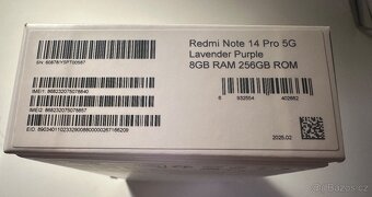Xiaomi Redmi note 14 5g 8 GB/256 GB - 5