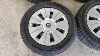 Fabia 5x100 R14 komplet plech.zimní kola - 5