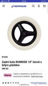 Přední a zadní kolo RUNRIDE 10" - odrážedlo Btwin decathlon - 5