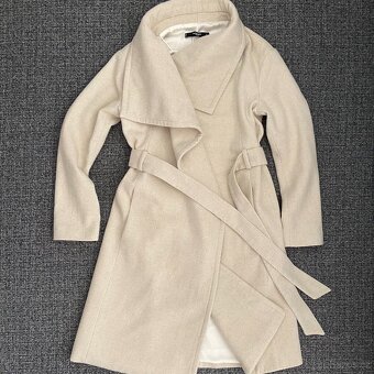 Dámský vlněný zavinovací kabát Mango vel. S/36 - 5