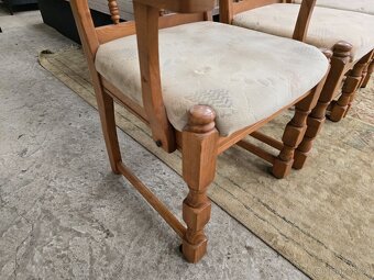 6x židle rustikál komplet 47x50 výšká 48 cm - 5