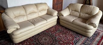 Luxusní kožená sedací souprava 3+2+1, 4373 - 5