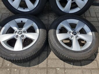 Alu kola Skoda 5x100 r15 6j et38 pneu 185/60/15 - 5