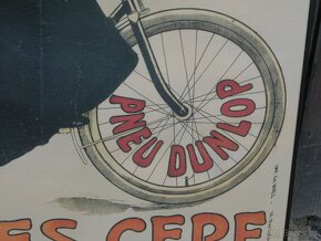 Originální historický reklamní litografický plakát Cycles CE - 5