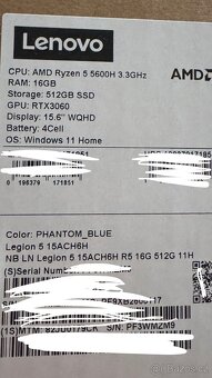 Lenovo legion 5 15ACH6H - 5