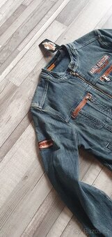 Riflová bunda Harley Davidson, originál, dámská, vel. M - 5