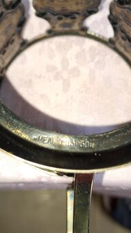 RETRO BROUŠENÉ SKLENKY S KOVOVÝM ZDOBENÍM - 5