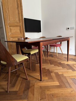 Jidelni stul rozkladaci 120x80, 180x80, retro - 5