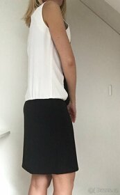 Vila černo-bílé šaty, vel. S - 5