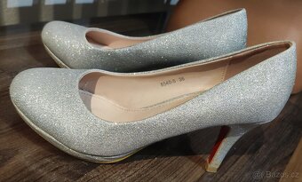 Dámské stříbrné lodičky Toplay - 5