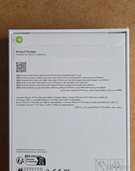 iPhone 17 Pro Max 256GB Cosmic Orange NEROZBALENÝ - 5