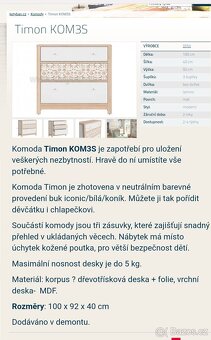 Přebalovací pult/komoda - 5