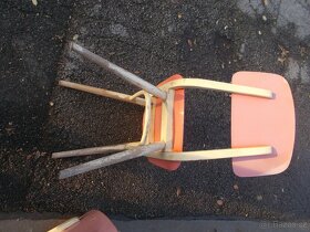 Retro židle Ton dřevo-plast 50. léta - 5