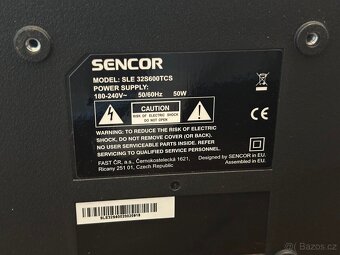 Smart televize Sencor - 32” - 81cm - wifi - 5