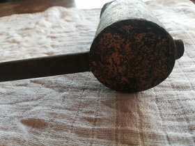 HISTORICKÁ KLEMPÍŘSKÁ PÁJKA MĚDĚNÁ, VELKÁ, NA NAHŘÍVÁNÍ - 5