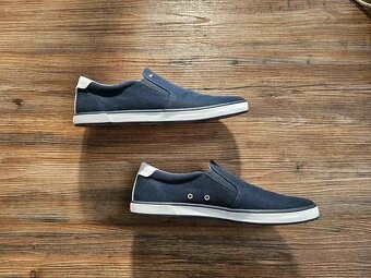 Tmavě modré slip on boty sneakers Tommy Hilfiger velikost 43 - 5
