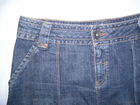 C&A Riflová džínová sukně s elastanem vel.40-42 - 5