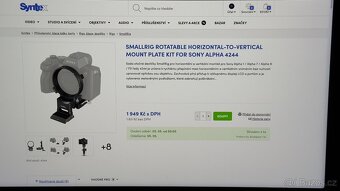 SmallRig horizont/vertical otočná destička - 5