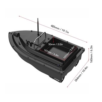 NOVÁ Zavážecí lodička na ryby s GPS + ZDARMA OBAL - 5