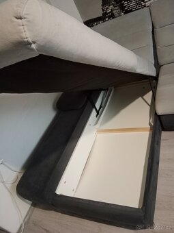 Rozkládací sedačka ve tvaru U jako nova - 5