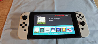 Nintendo Switch V1 s Cfw kompletní balení+příslušenství - 5