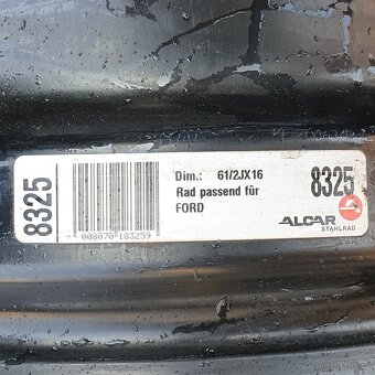Disky na Ford Mondeo, Focus 6.5Jx16 ET50 č. AF36 - 5