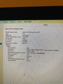 Počítač Apple iMac 21.5"/I5 2.3GHZ/16GB RAM/256GB - 5