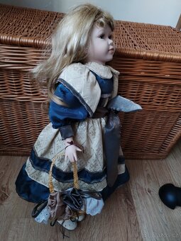 Porcelánová panenka 56 cm. - 5