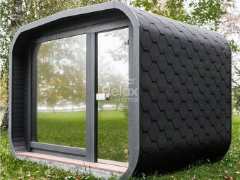 Finská sauna LUX MINI sauna o rozměrech 245×300 - 5