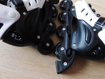 svítící nastavitelné inline brusle vel.39-42 - 5